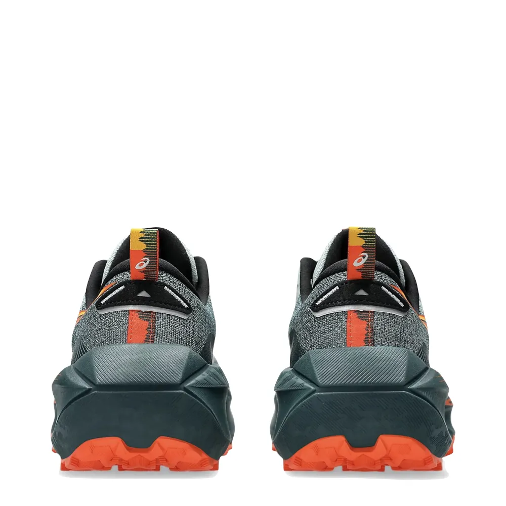 Chase Hike Asics Men's Trabuco 4 Sneaker in Cold Moss/Nova Orange