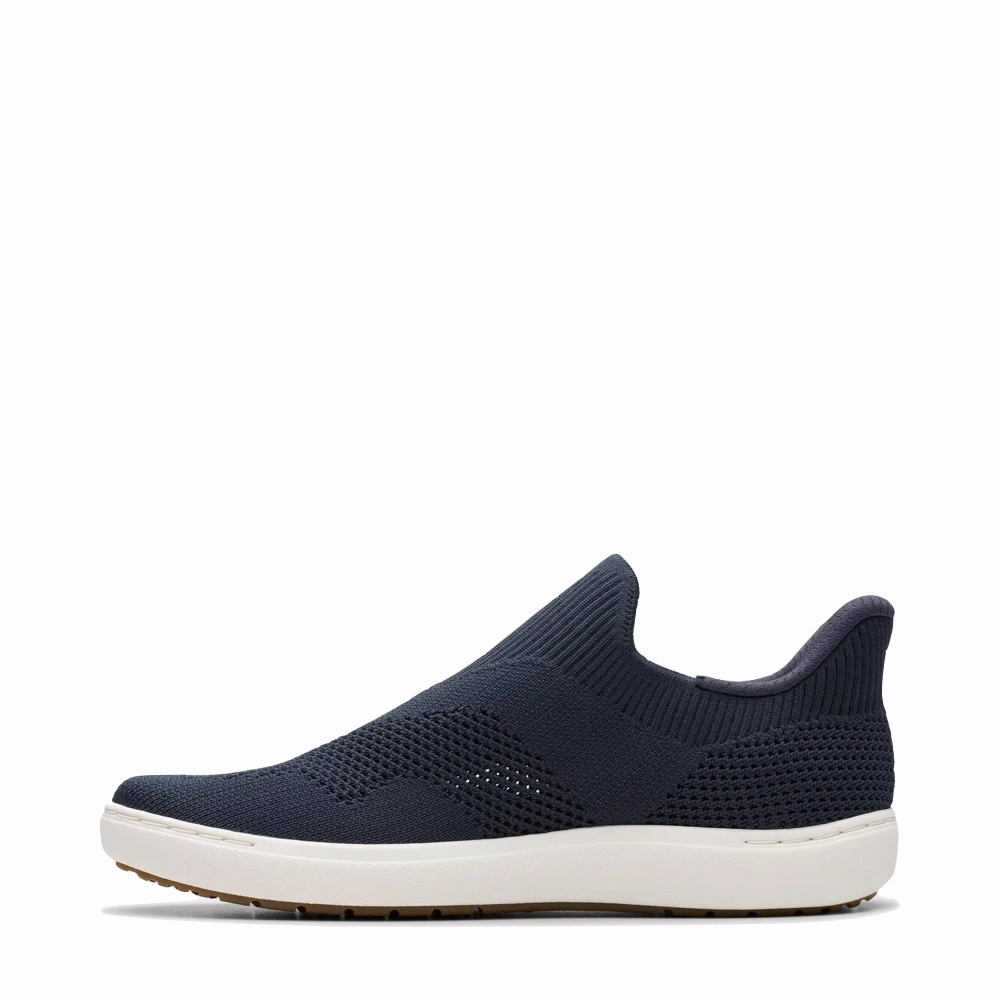 Step Flow Subtle tone Clarks Women's Nalle Step Knit Slip On in Navy