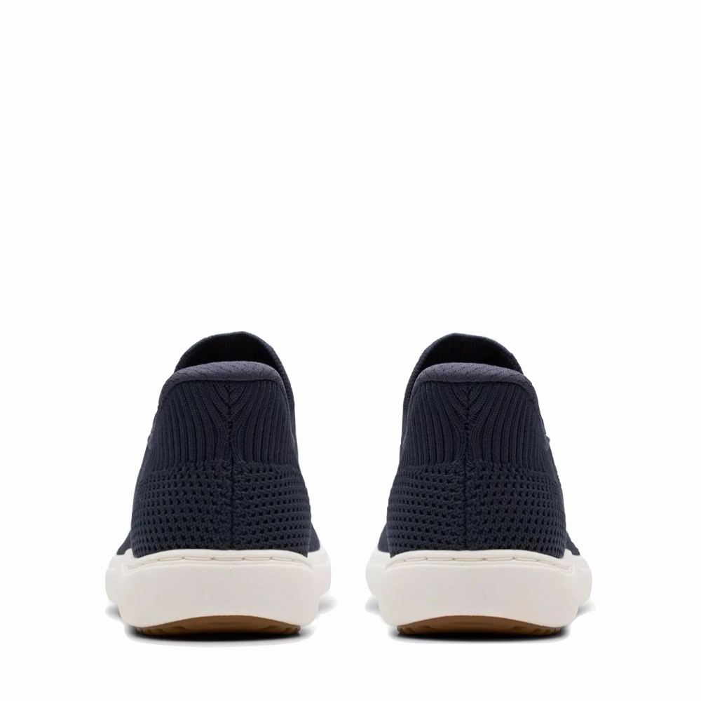 Clarks Women's Nalle Step Knit Slip On in Navy Impact Diffusing Plate