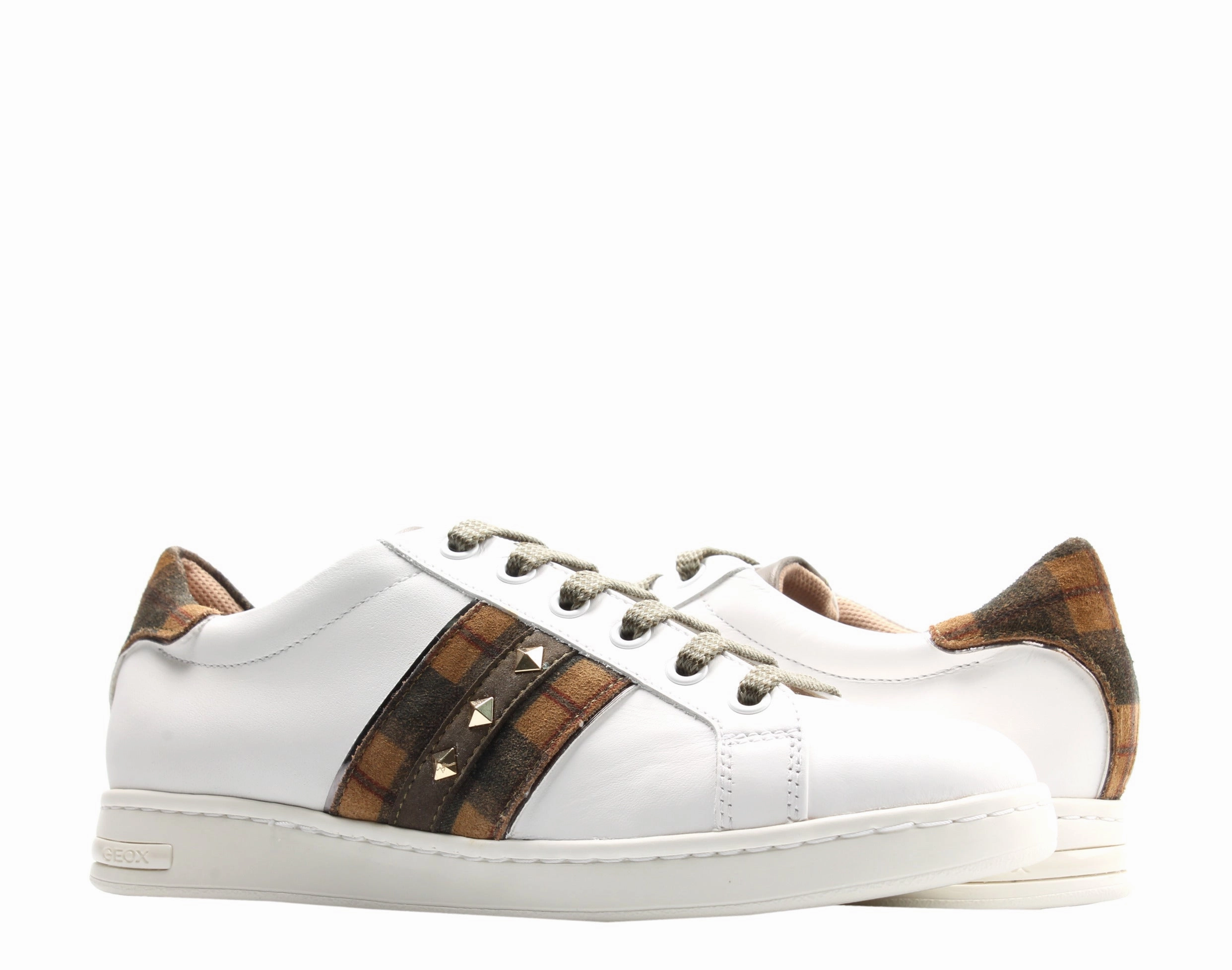 Trail Running Geox Jaysen Leather and Printed Suede Women's Sneakers D041BC-085BS-C0167