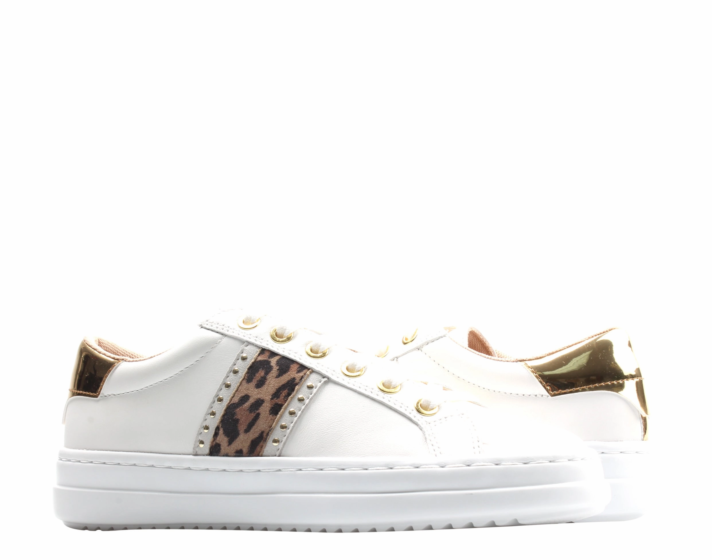 Weekend Wear Geox Pontoise Lace-Up White/Off White Women's Sneakers D04FEG-085BN-C1352