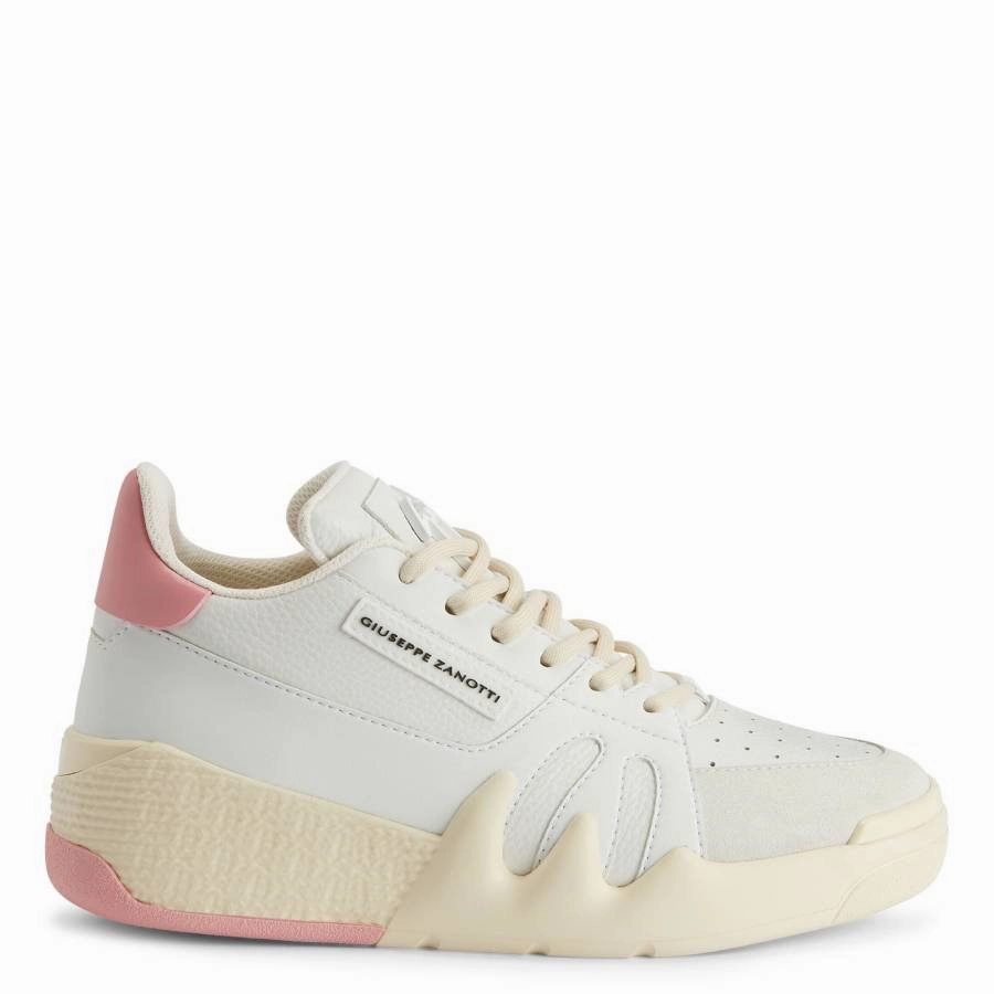 Adaptive cushion Giuseppe Zanotti Talon Logo-Patch Leather Sneakers, Brand Size 35 ( US Size 5 )