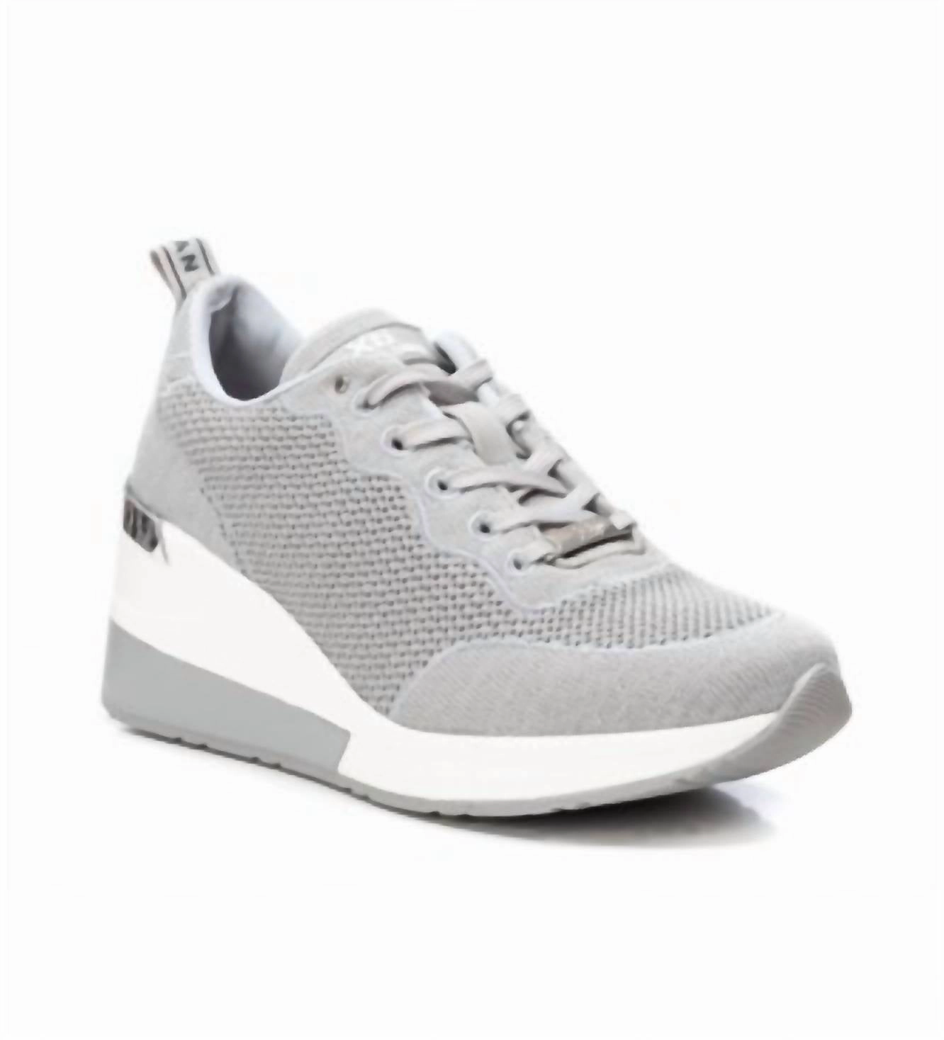 Women's Wedge Sneakers In Grey Ultra Bounce Foam Core