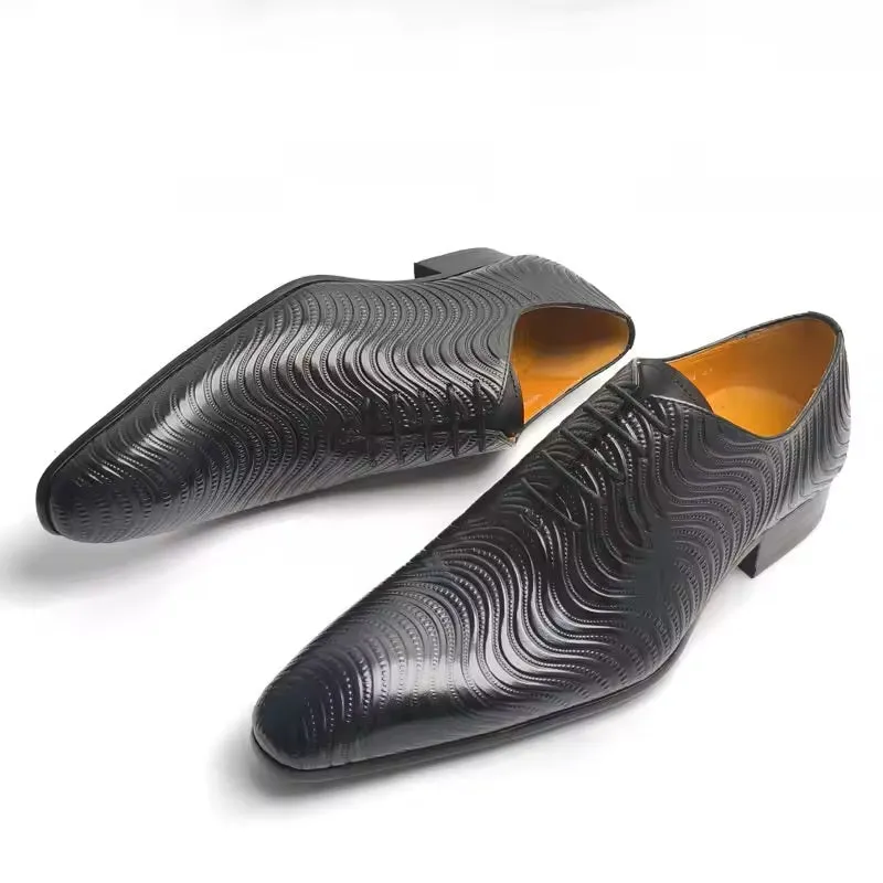 l'onda 2 - Luxury men's oxford dress shoes (big sizes US14) Classic Edge Business Travel