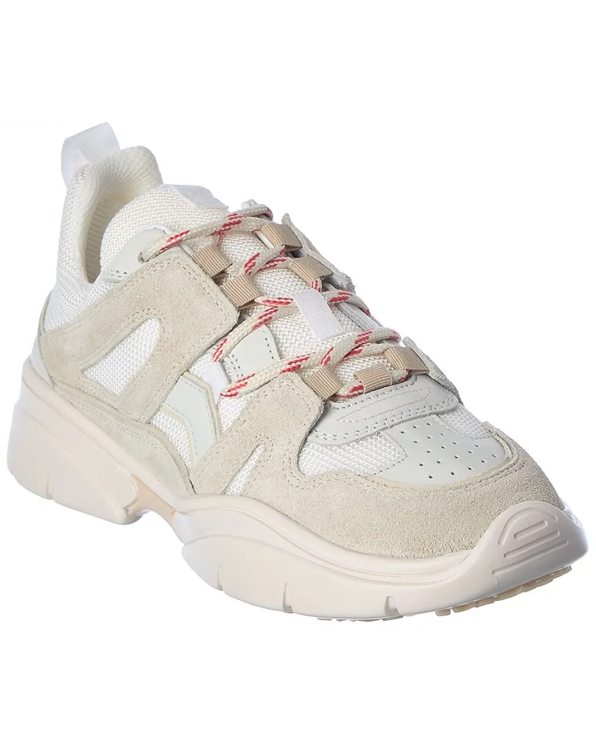 Isabel Marant Kindsay Suede & Leather-Trim Sneaker Soft Chic Impact Softness