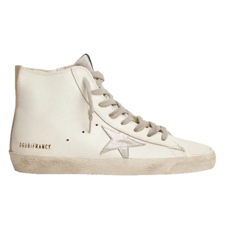 Golden Goose Francy Silver Star and Heel tab Women's Sneakers High Cushion