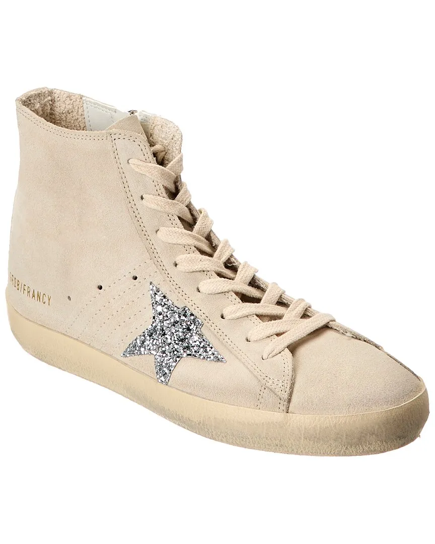 Compression Midsoles Blown Rubber Cushion Golden Goose Francy Suede High-Top Sneaker