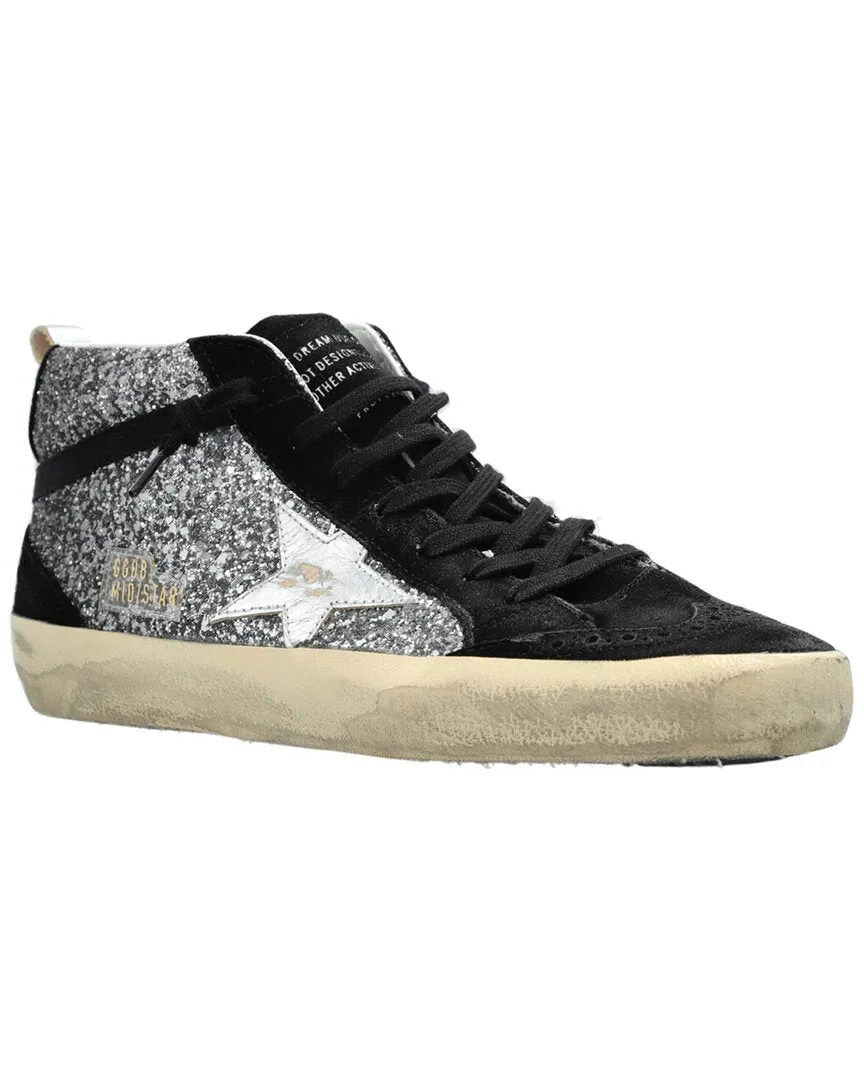 Seamless Technology Traction pods Golden Goose Mid Star Leather Sneaker