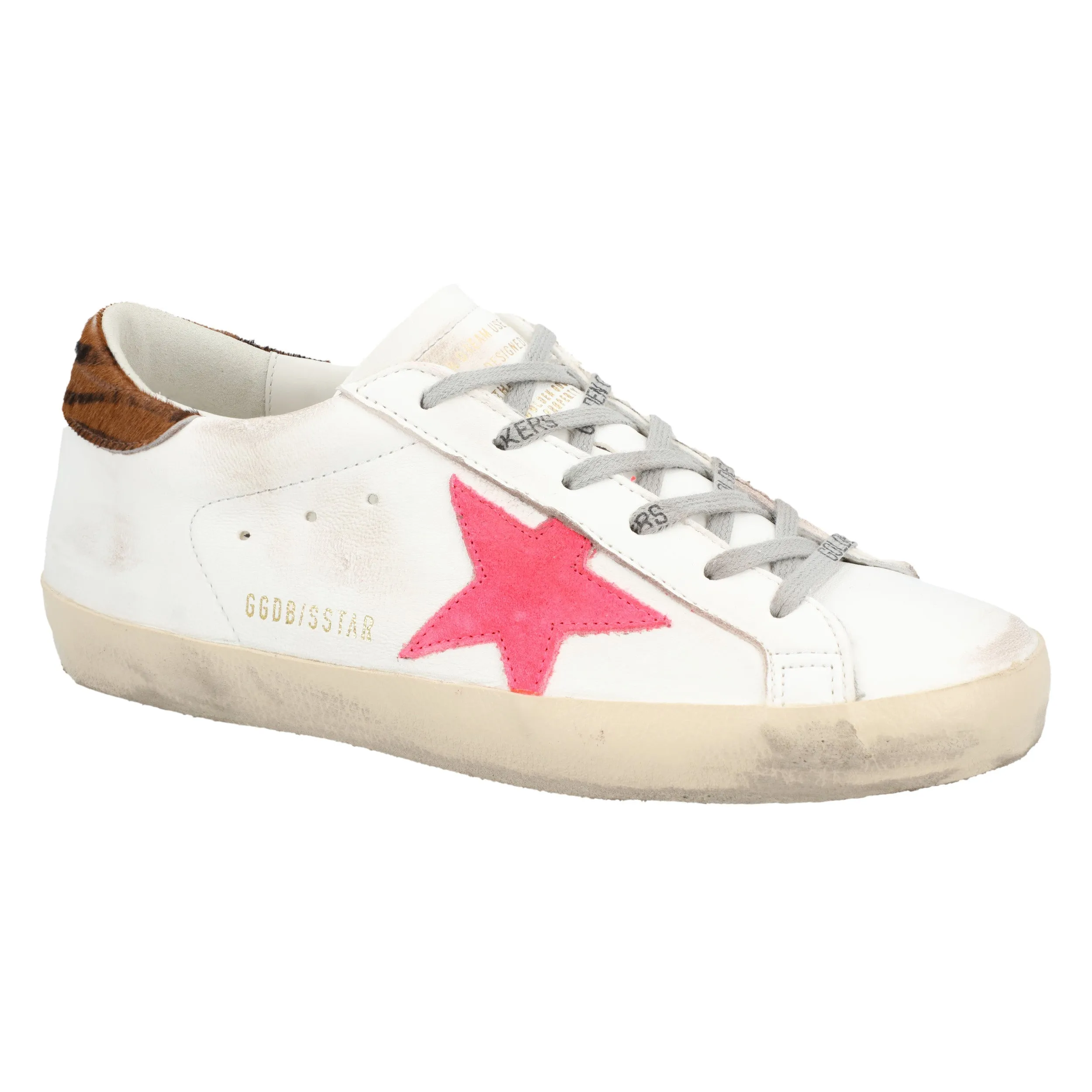 Heel lock Golden Goose Super-Star Sneaker "white/pink"