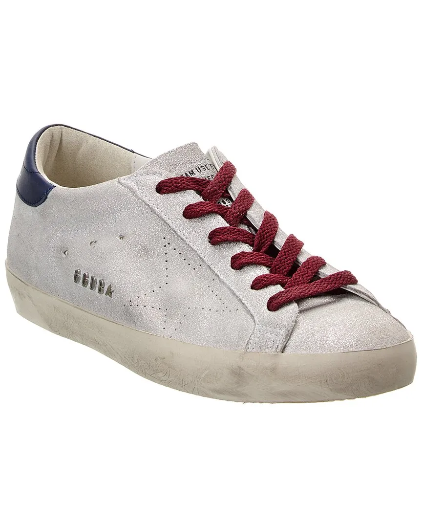 Golden Goose Superstar Glitter Suede Sneaker Smooth Ease