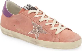 Ultra-soft cushioning Golden Goose Women Super Star Pink Suede Leather Sneakers Rubber Shoes