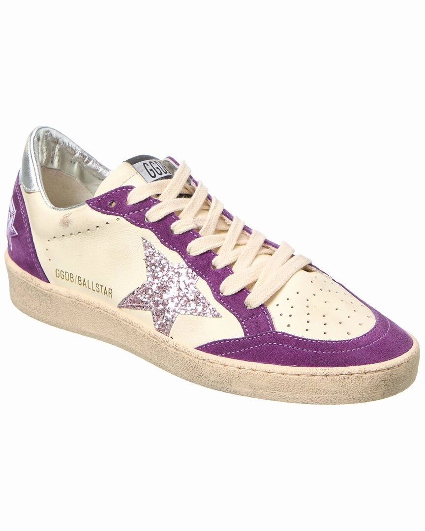Comfort Straps Golden Goose Ballstar Suede & Leather Sneaker