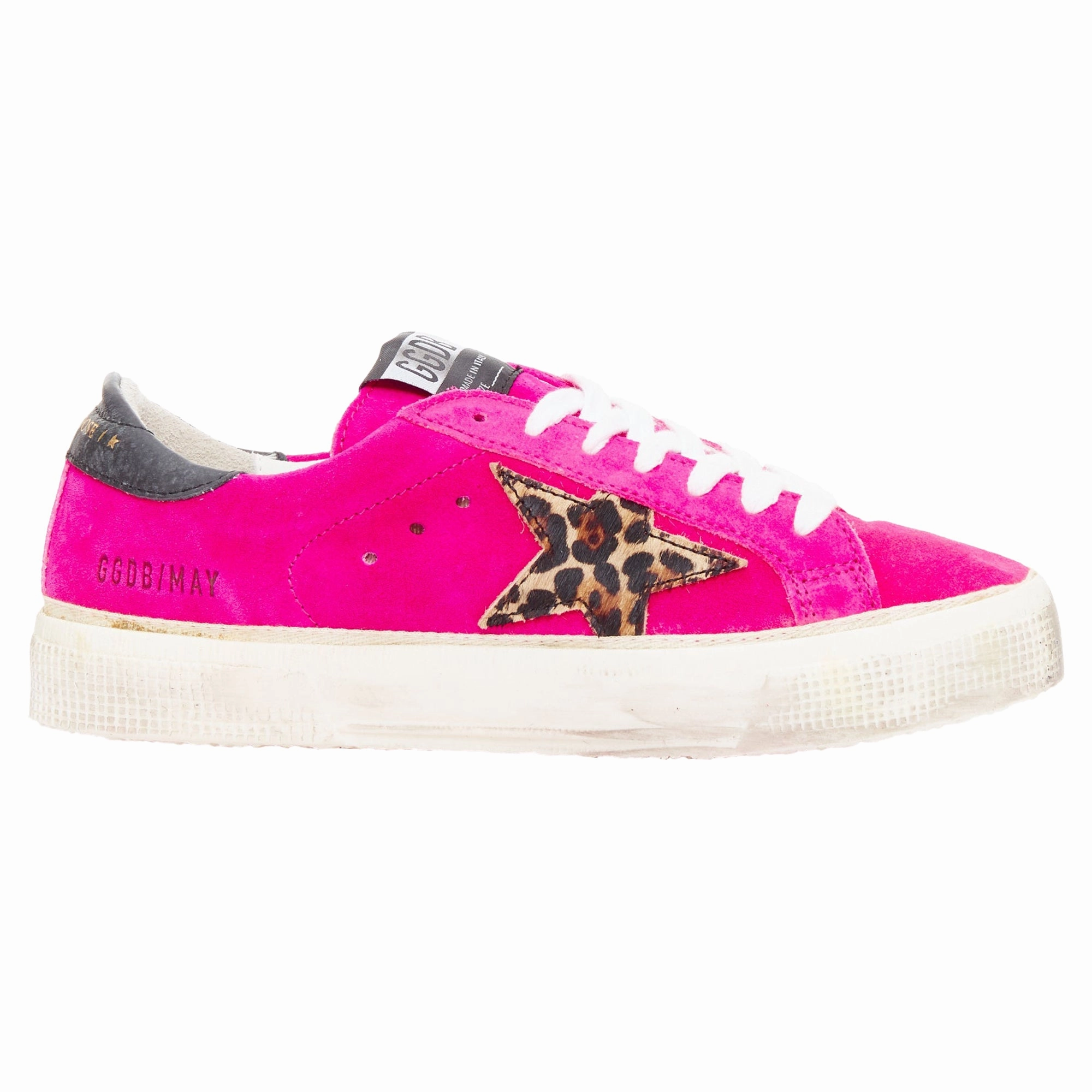 NarrowFit Golden Goose pink leopard low sneakers
