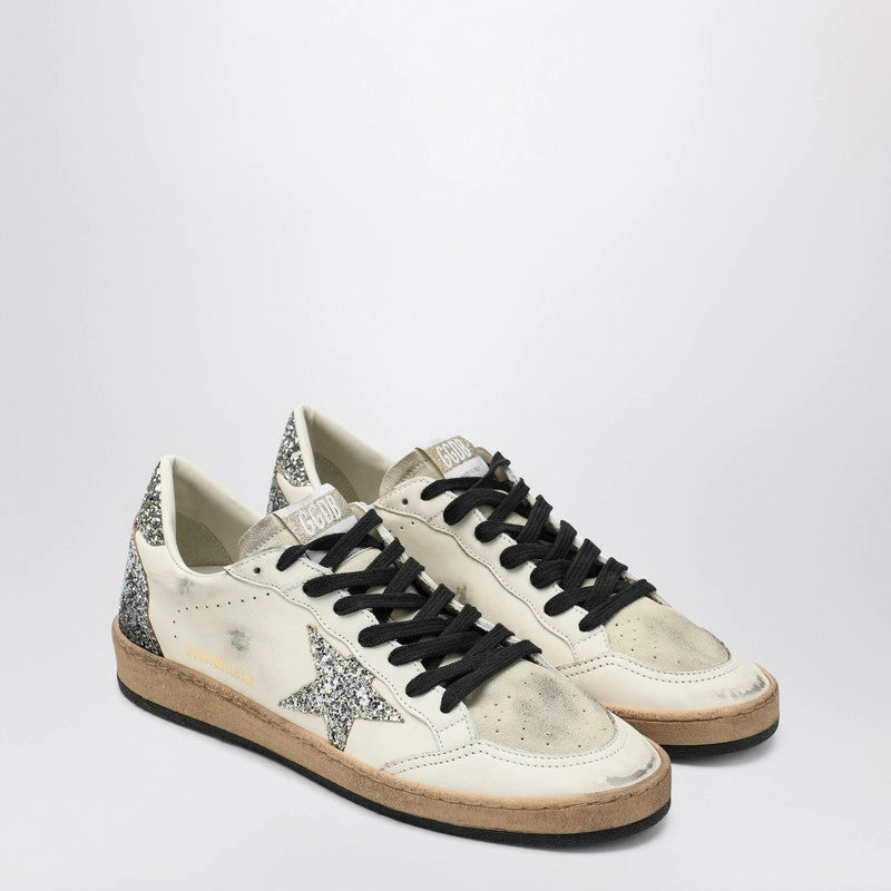 Golden Goose Women's / Ballstar Sneaker With Glitter Seamless Comfort
