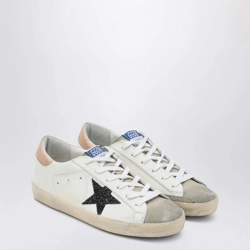Torsion Control Tech lace up closure Golden Goose Women's Sneaker Super-Star /pink/ With Glitter