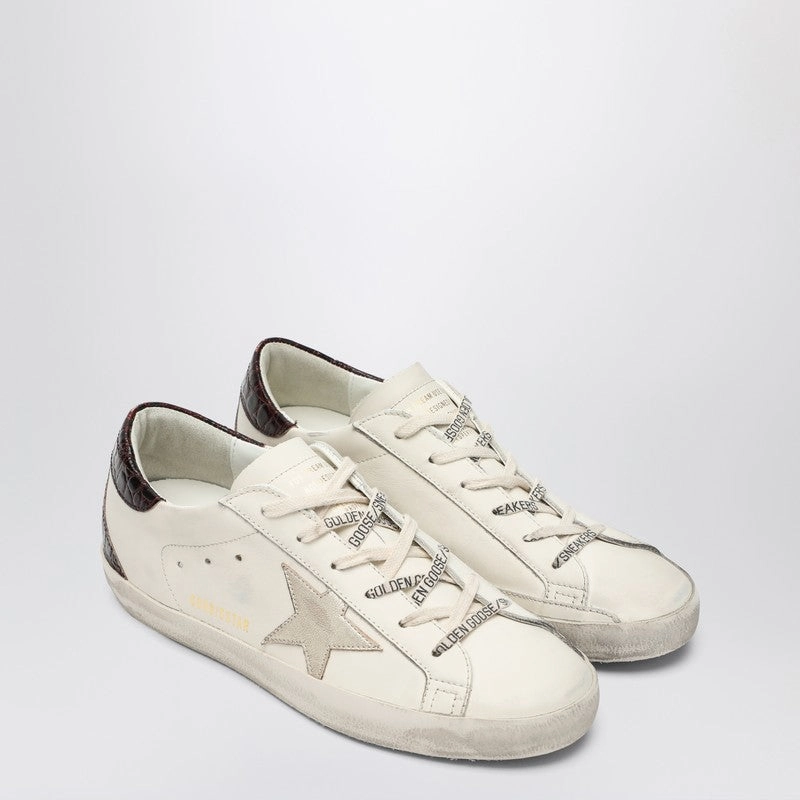 Golden Goose Women's Sneaker Super Star /Platinum/ Carbon Fiber Inlay