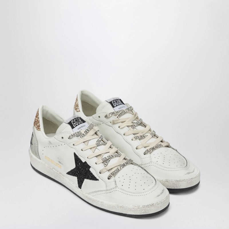 Traction lugs Golden Goose Women's Sneakers Ball Star Withe/ With Glitter