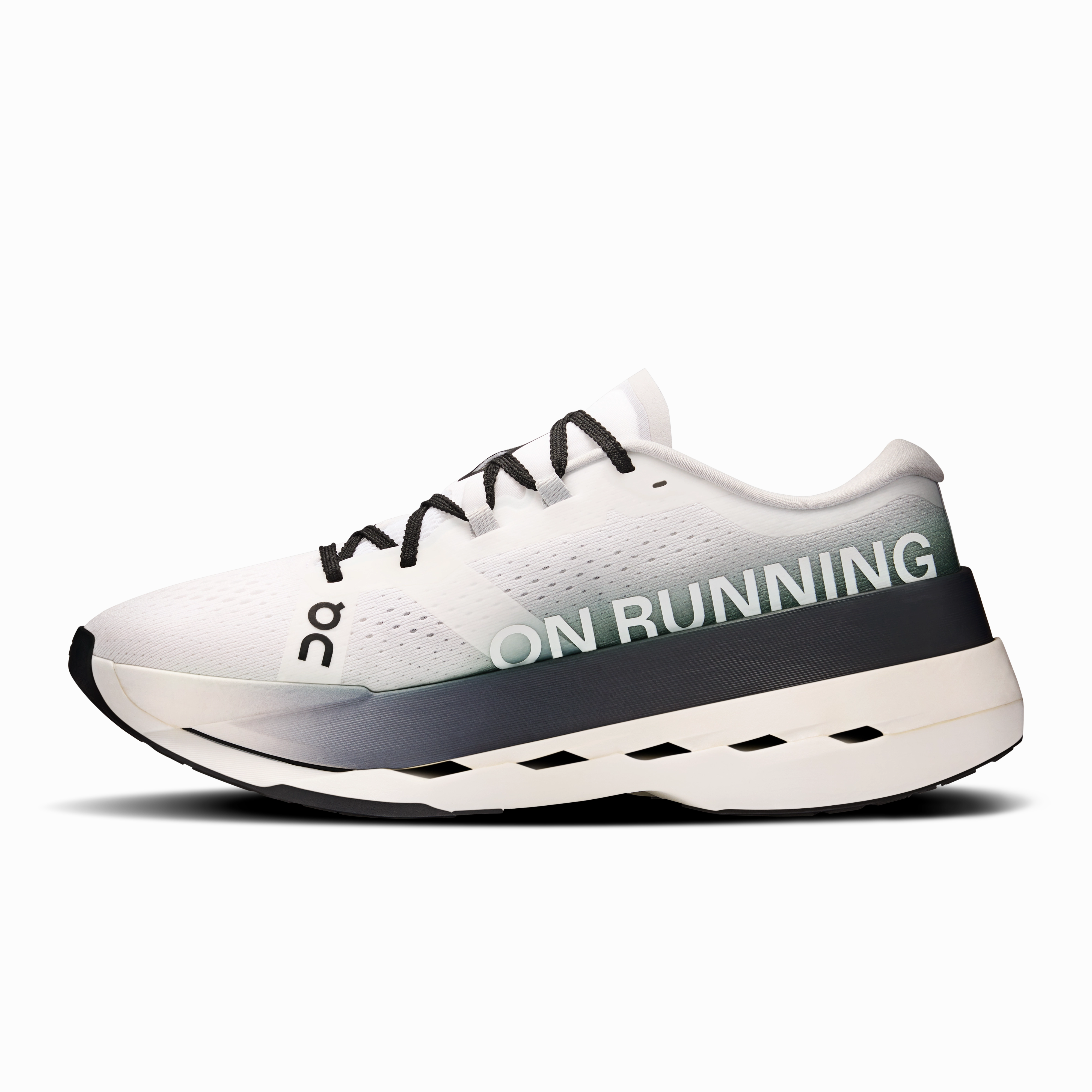 rainy - day running option On Running Men's Cloudboom Max Shoes - White / Black