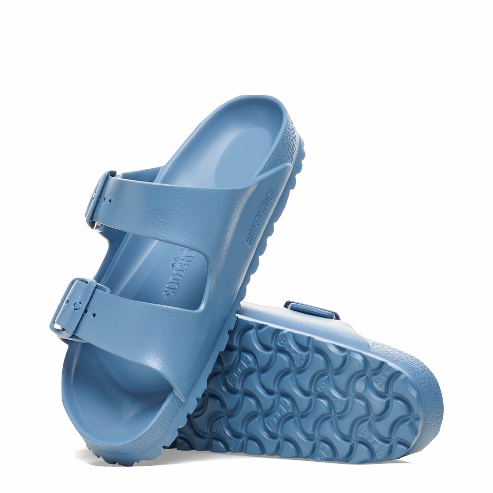 Travel Friendly Birkenstock Women's Arizona EVA Sandal in Elemental Blue