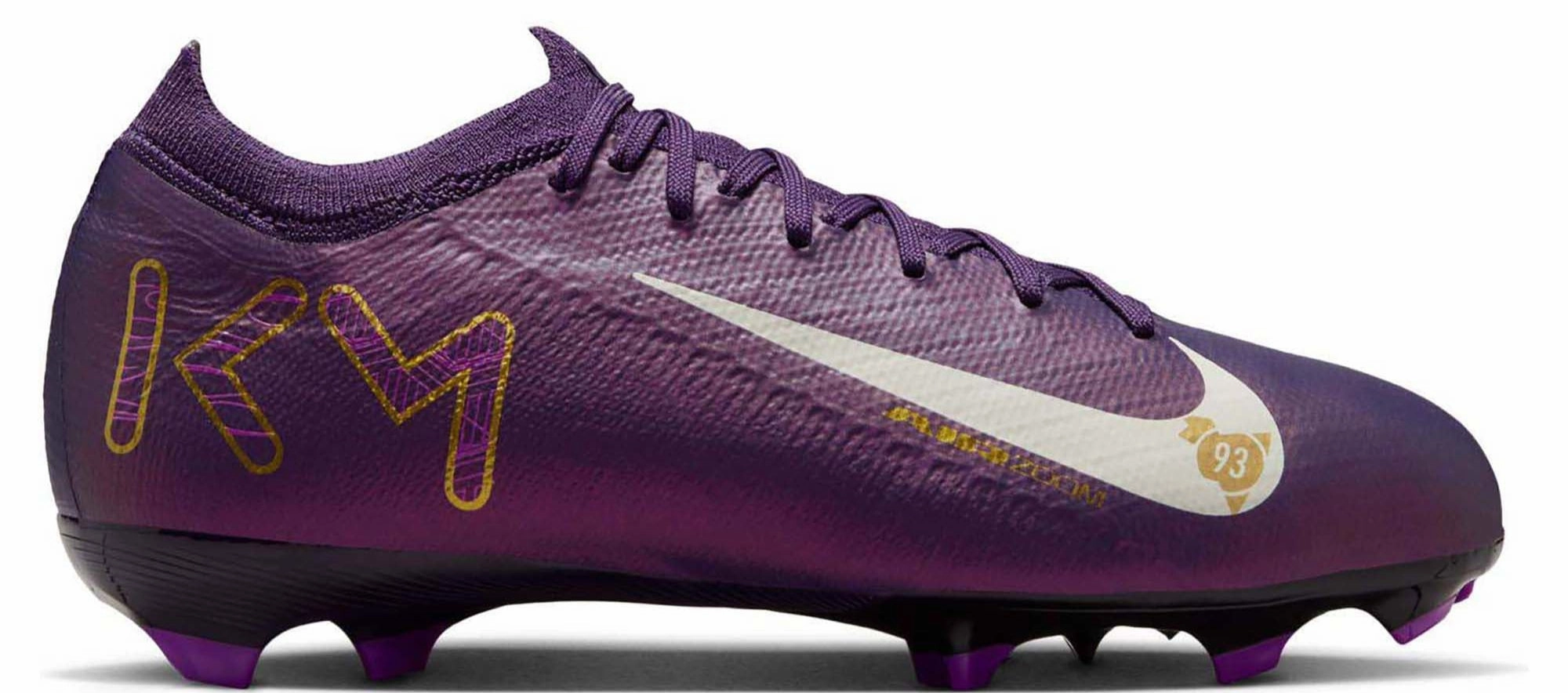 Jr. Mercurial Vapor 16 Pro Kylian Mbapp?? Firm Ground Low Top Junior's Football Boots Lockdown fit