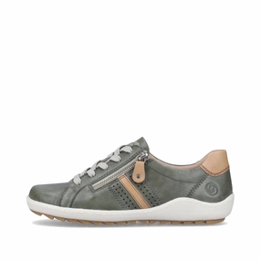 Remote Women's Liv 32 Lace Sneaker in Mint Outdoor Wear