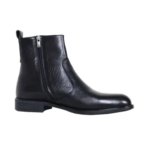 The Chiaro - Men's Italian Leather Dress Boots With Zipper (Signature) Modern Trim Quick Pace