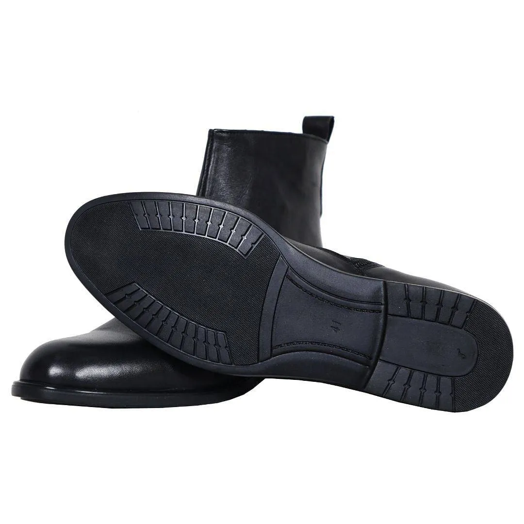 Elite Sharp The Chiaro - Men's Italian Leather Dress Boots With Zipper (Signature)