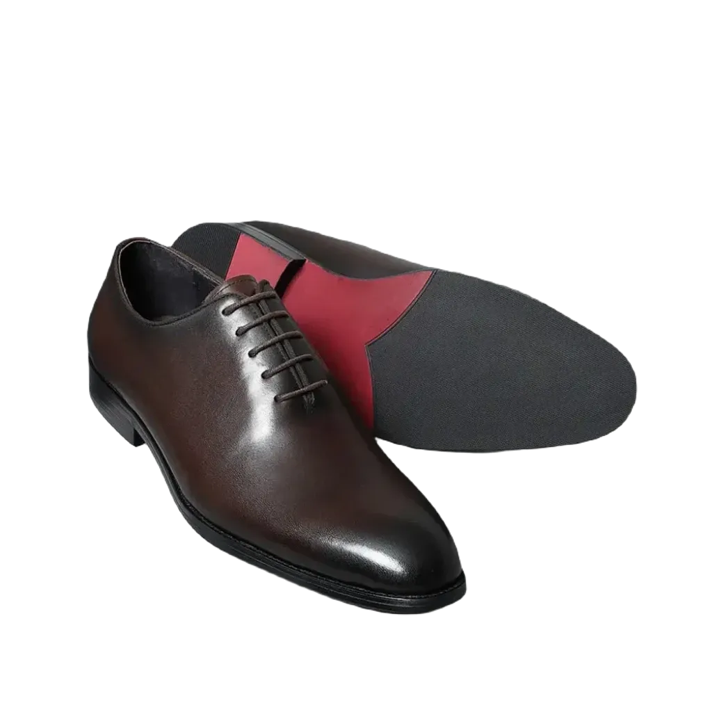 Subtle Finish Rosso C1 -  A classic red bottom oxford leather shoes for men (whole cut)