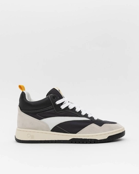 Women's Princeton Mid-Top Sneaker In Black Mesh Gym Routine