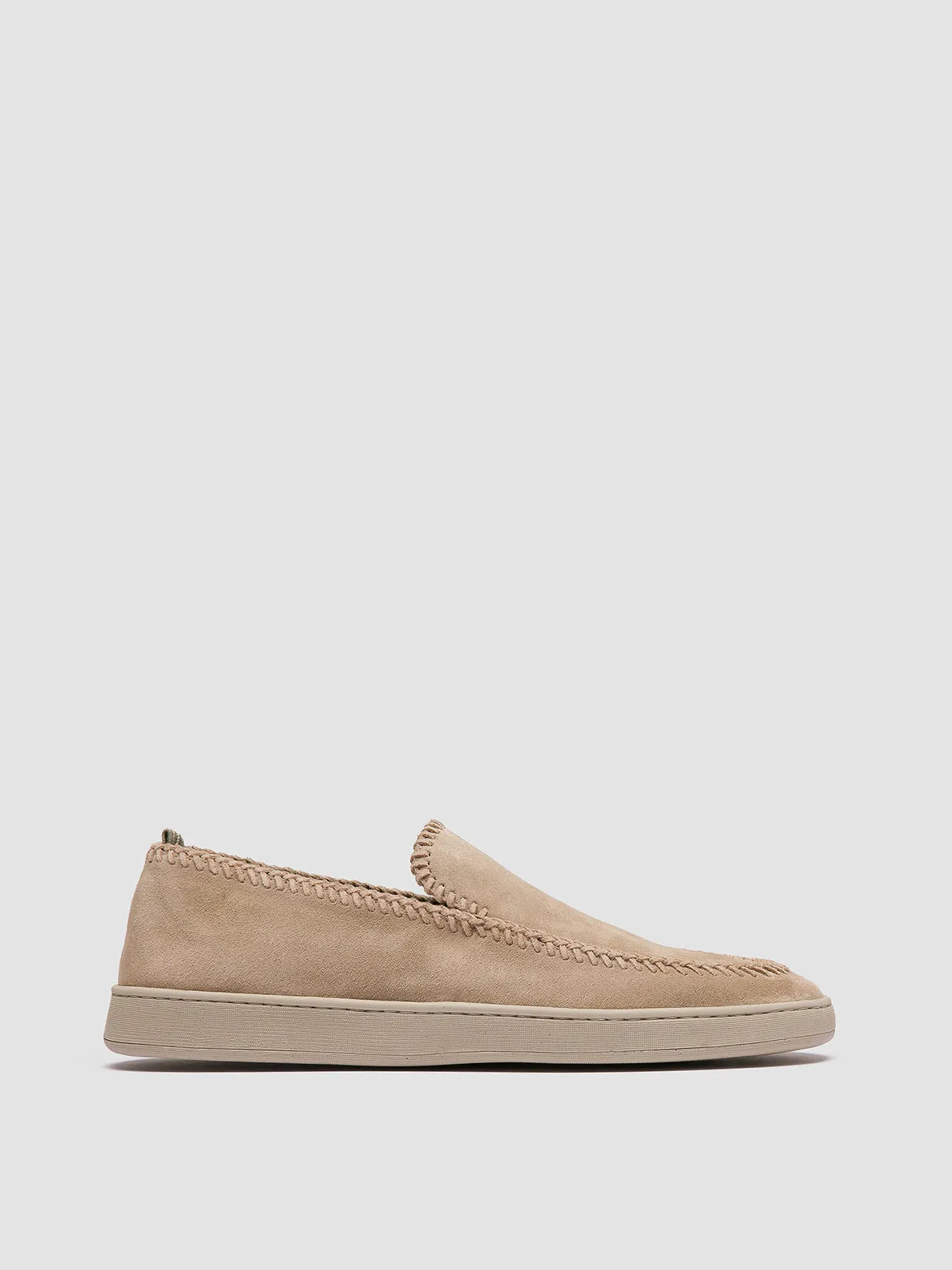 HERBIE 011 - Beige Suede Penny Loafers Street Flow Pro