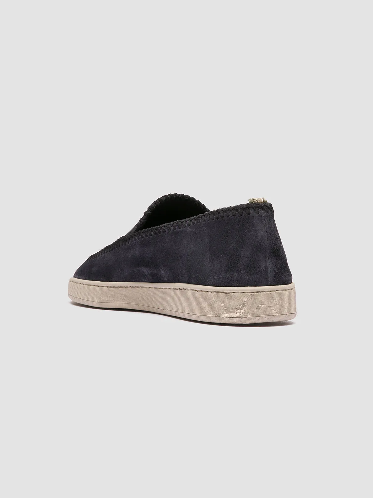 Breathable Shoes HERBIE 011 - Navy Suede Penny Loafers