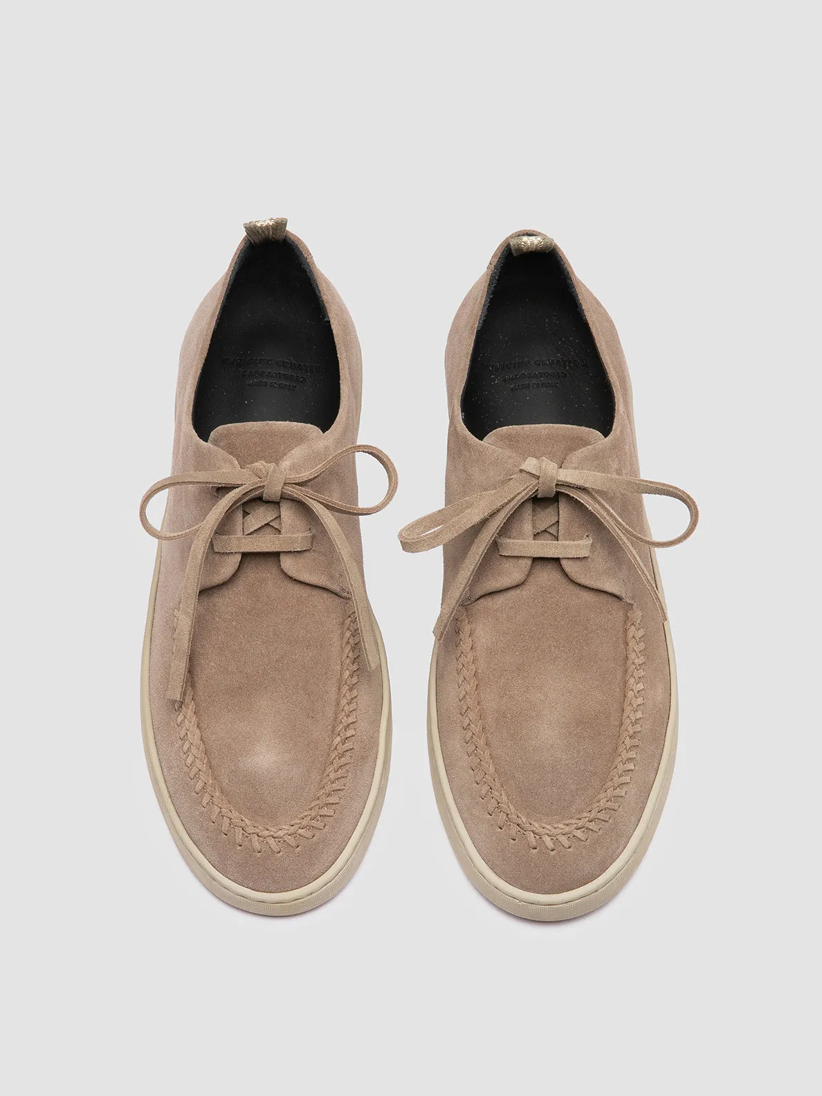 HERBIE 012 - Taupe Suede Derby Shoes Coastal Cool