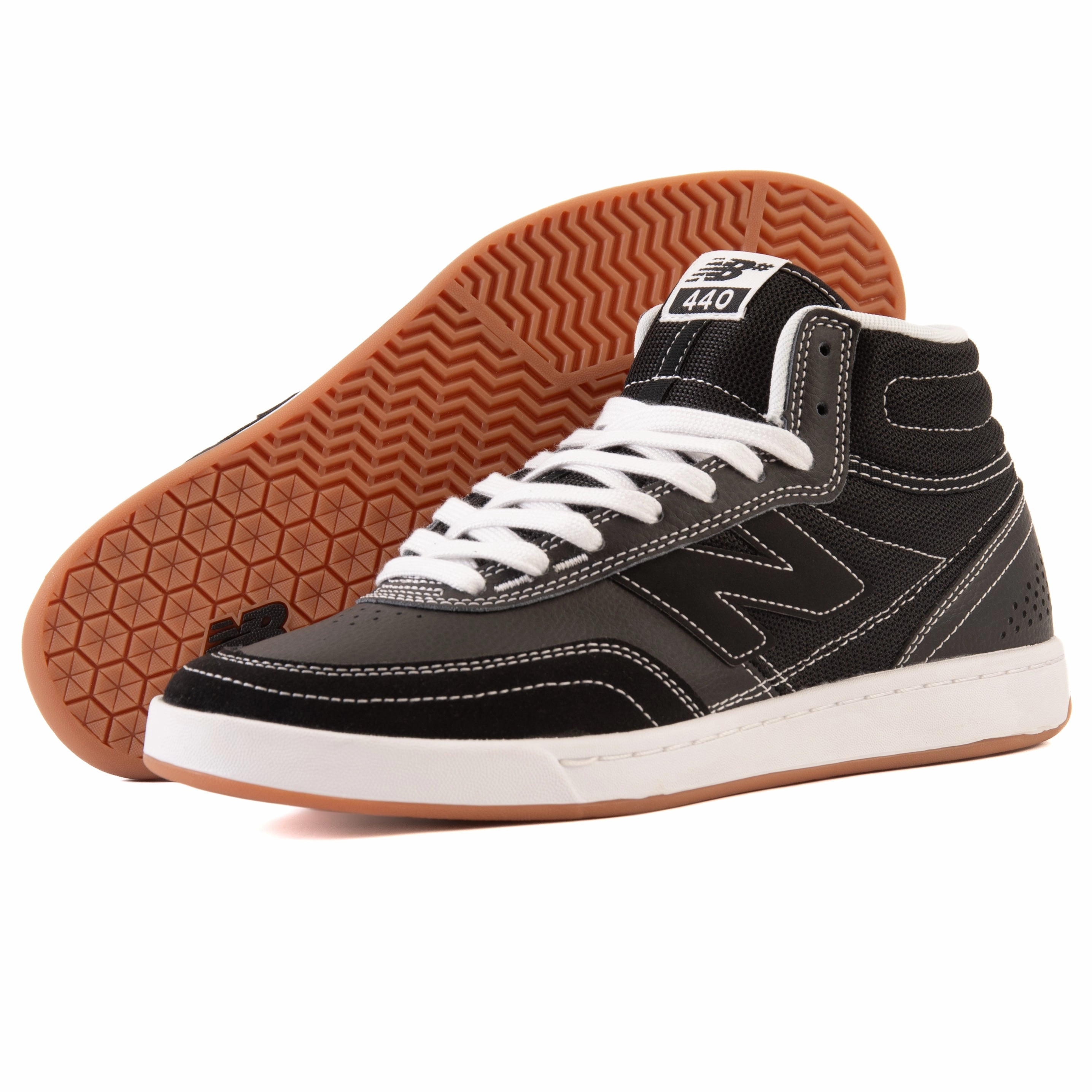 Sunny - day running Comfortable Foot Flexibility New Balance - 440 High V2 HBW (Black/White) *SALE