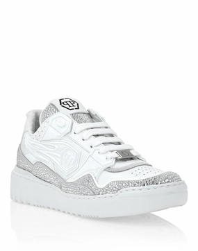 MoldedMidsole Leather Low-Top Sneakers?Moon Walker