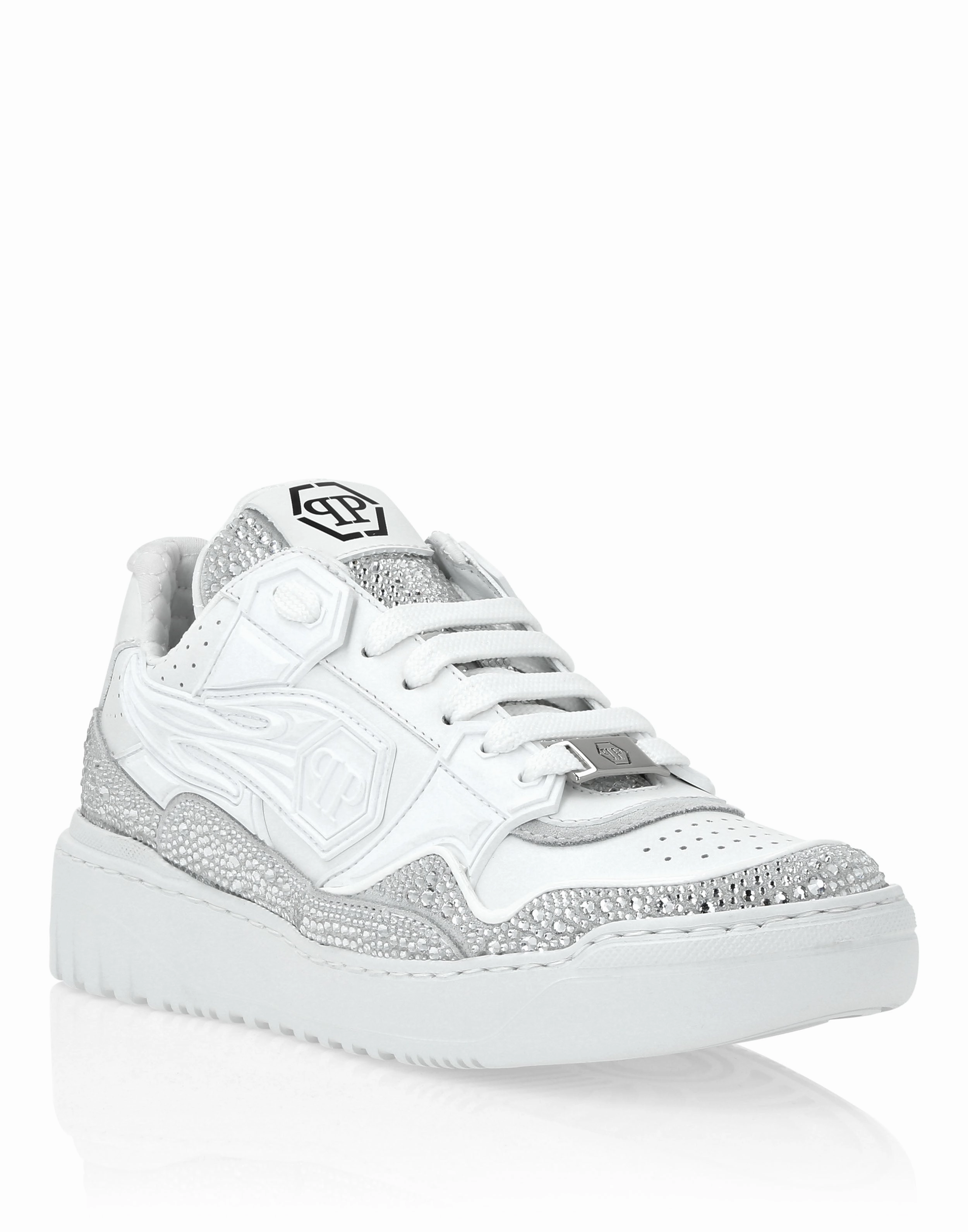 Supportive Heel Water Resistant Layer Leather Low-Top Sneakers?Moon Walker