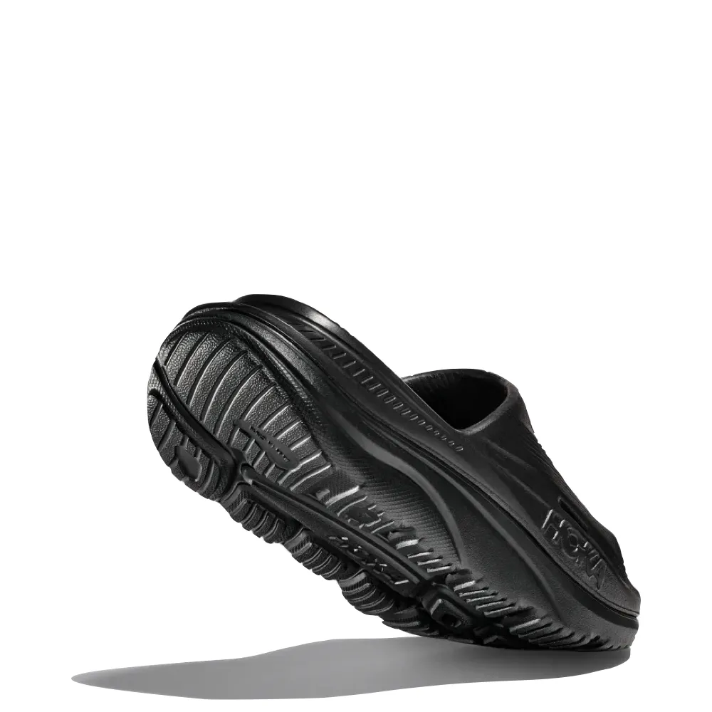Hoka Ora Recovery Slide 3 Sandal in Black Guard Hike Step Light
