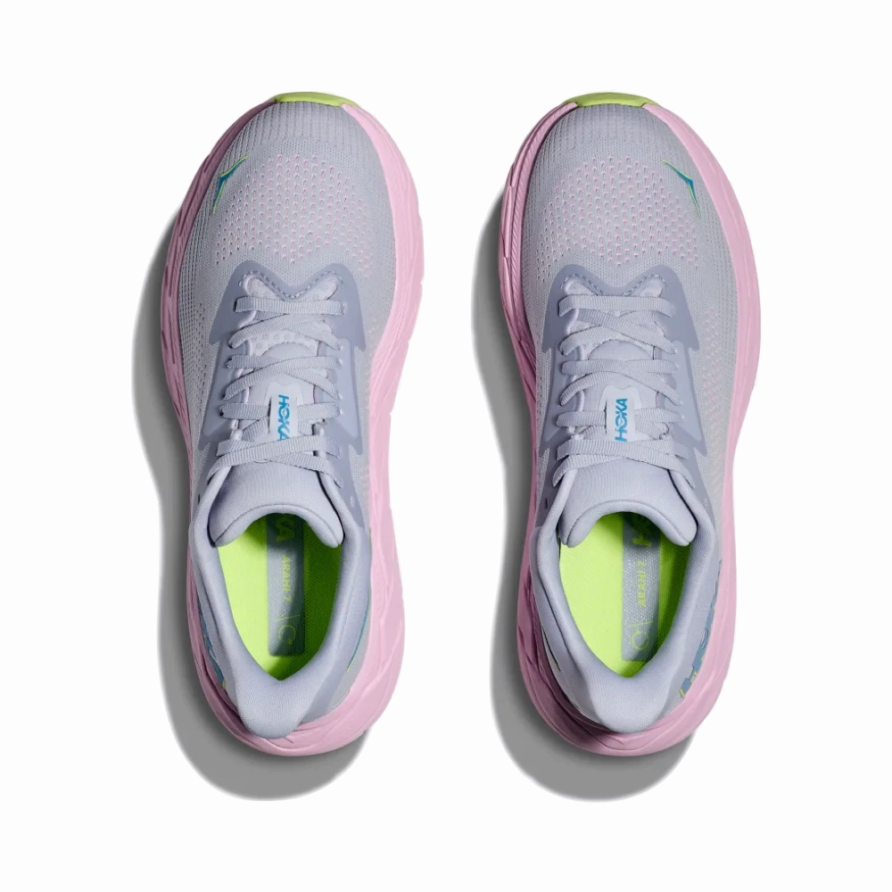 Hoka Women's Arahi 7 Sneaker in Gull/Pink Twilight Active Feet
