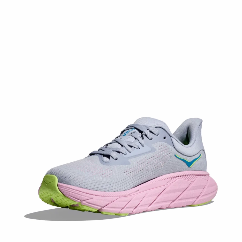 Farm Jog Hoka Women's Arahi 7 Sneaker in Gull/Pink Twilight