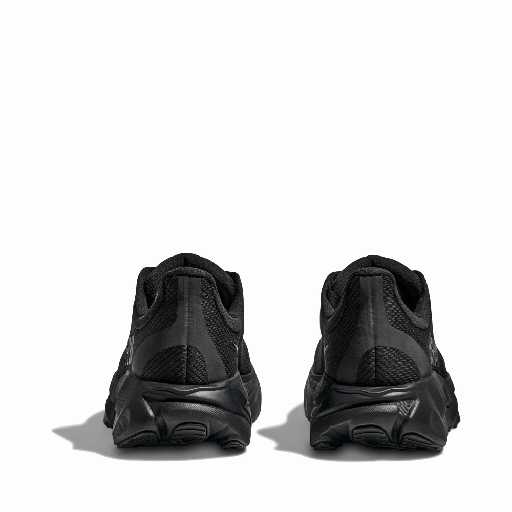 Hoka Women's Arahi 8 Sneaker in Black/Black Easy Clean Material Fresh Wear