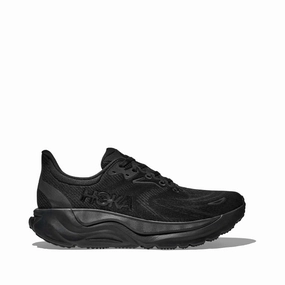 Hoka Women's Arahi 8 Sneaker in Black/Black ComfortPadding Effortless Move