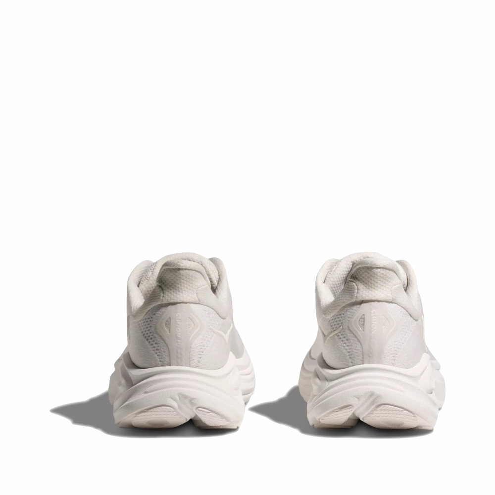 Hoka Women's Clifton 10 Sneaker in White/White Dry Comfort