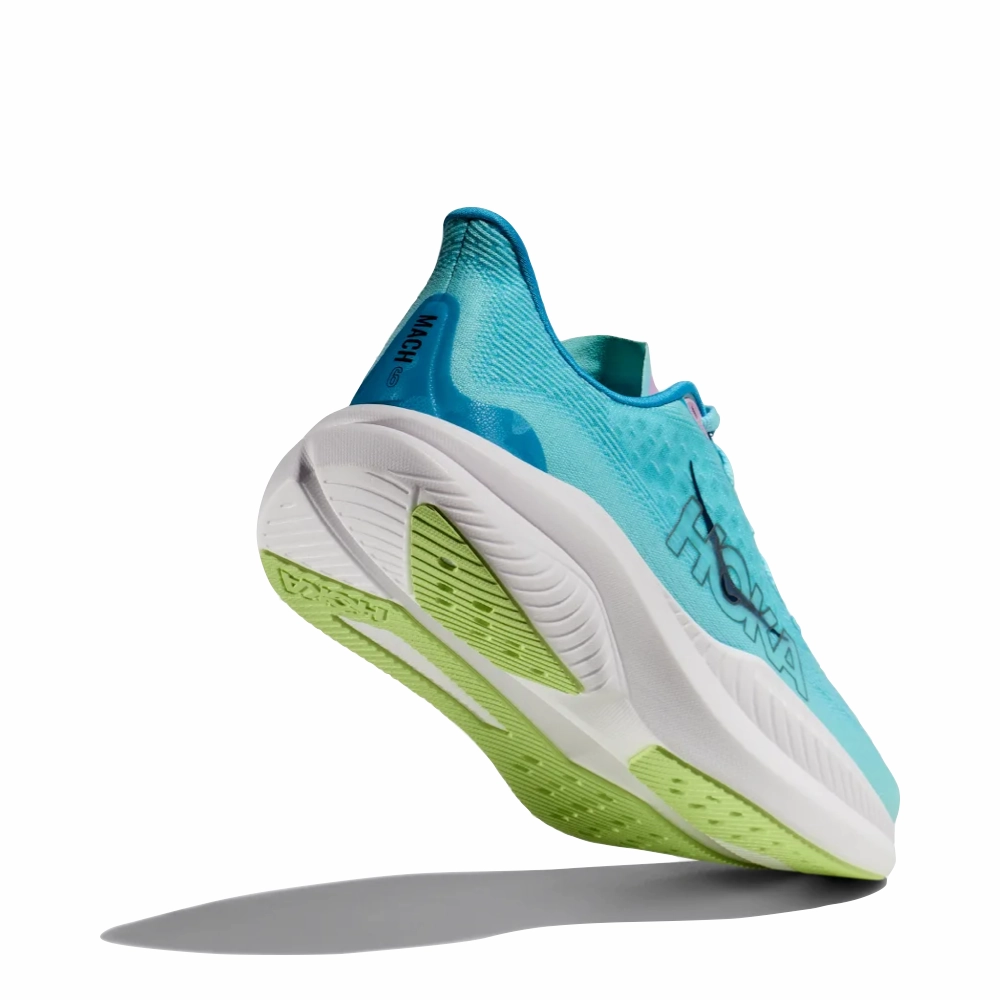 City Rush Hoka Women's Mach 6 Sneaker in Cloudless/Waterpark