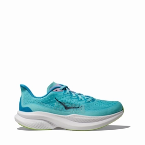 Non Marking Outsole Hoka Women's Mach 6 Sneaker in Cloudless/Waterpark