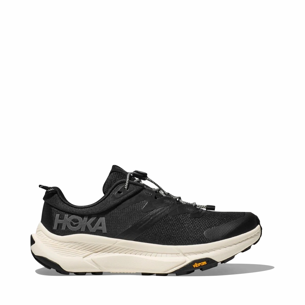 Hoka Women's Transport Sneaker in Black/Alabaster Street Appeal Guard Hike
