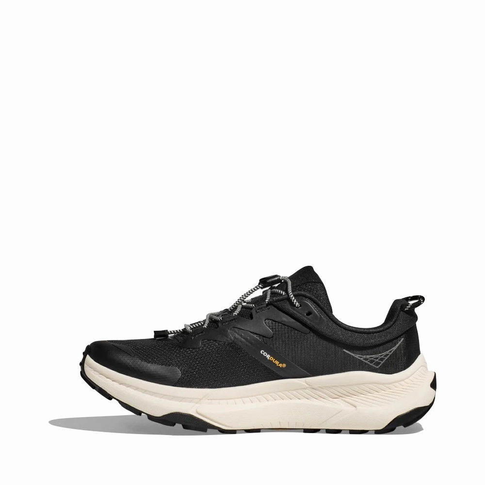 Gentle Grip Tidy Form Hoka Women's Transport Sneaker in Black/Alabaster