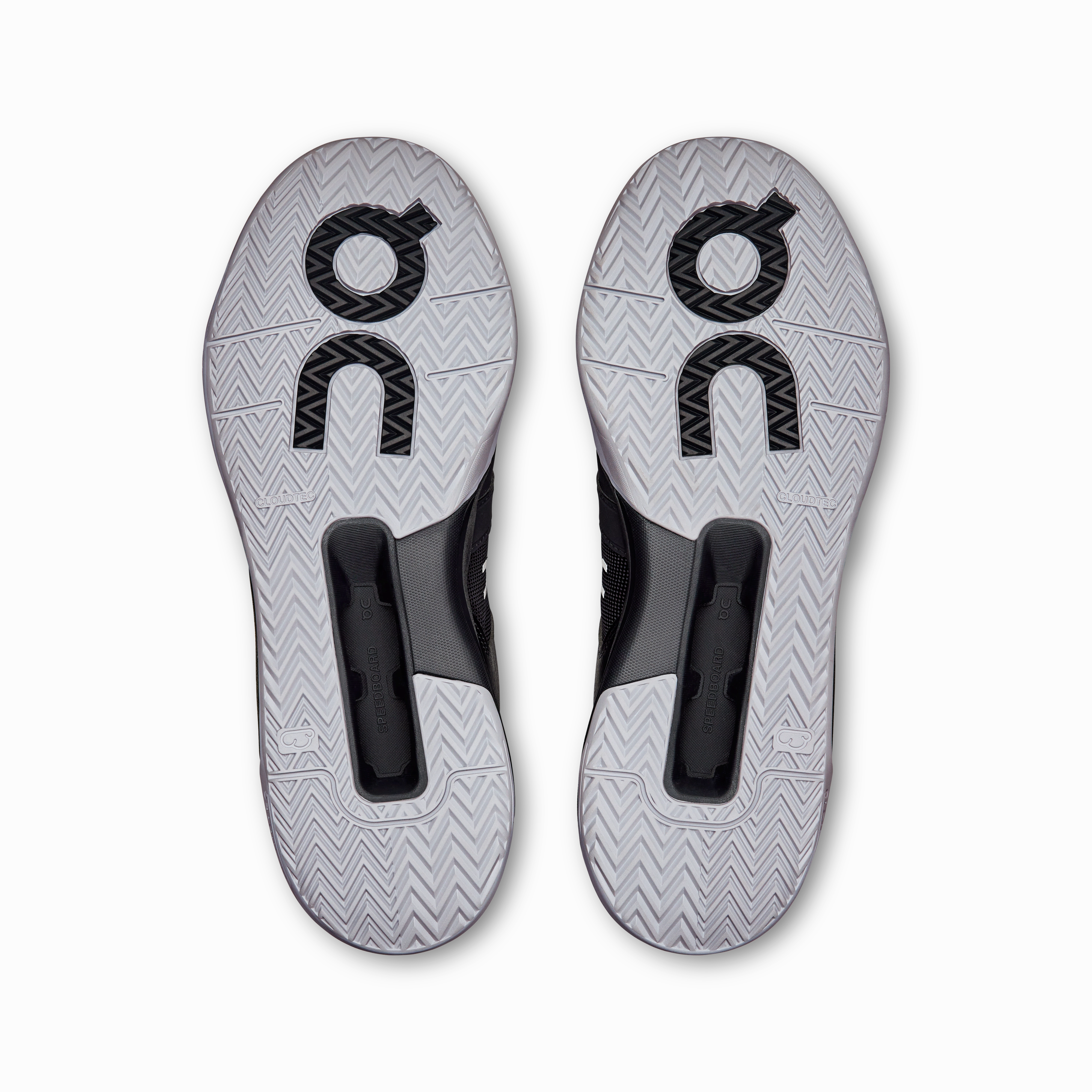 On Running Men's The Roger Clubhouse Pro Shoes - Black / Glacier easy - to - clean shoes