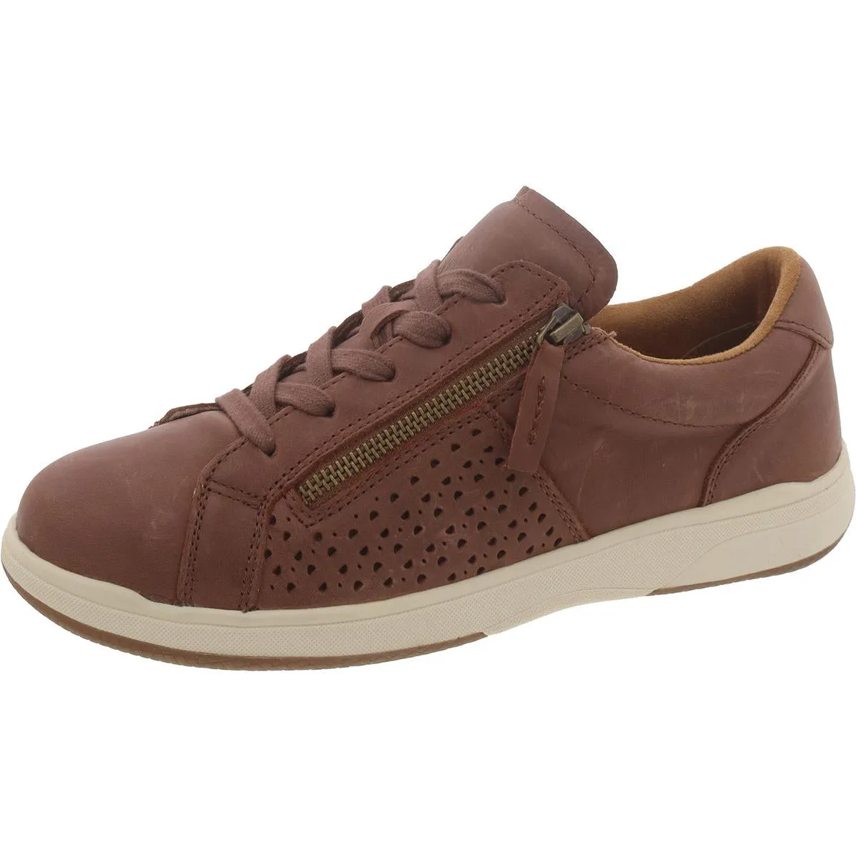 Any Outfit Netta Womens Leather Lifestyle Casual and Fashion Sneakers