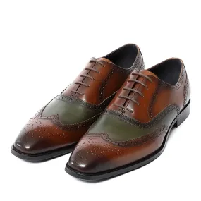 il gestore 2 - Elegant two tone spectator leather oxford shoes for men Structured Upper Clean Looker