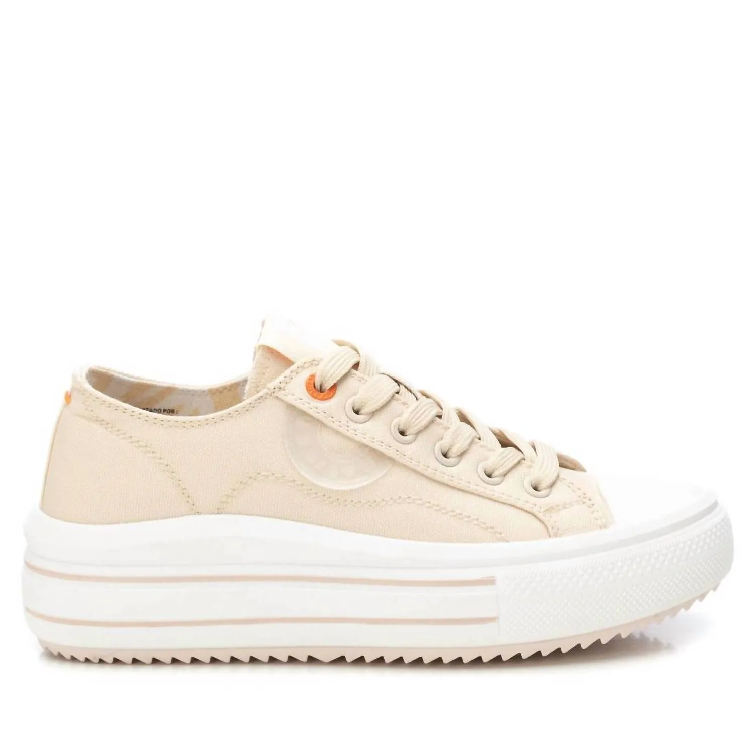 Quick Lace System Women's Casual Sneakers In Beige