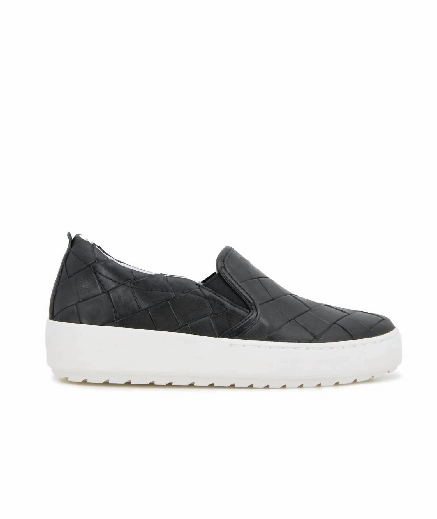 Collared Ankle Padding Women Charlotte Slip-On Sneaker In Black
